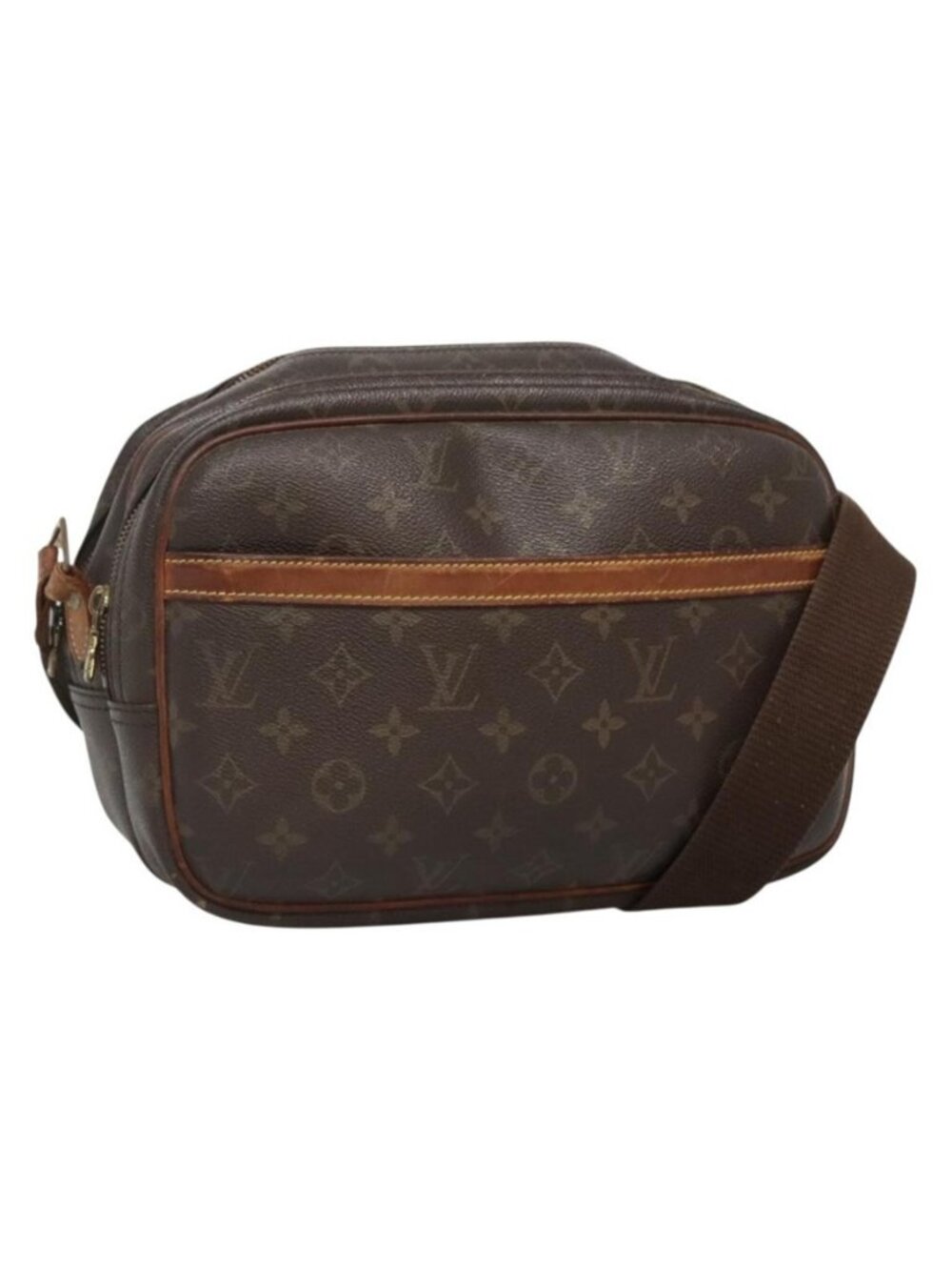 Authentic LOUIS VUITTON Monogram Reporter PM Shoulder Bag M45254 LV